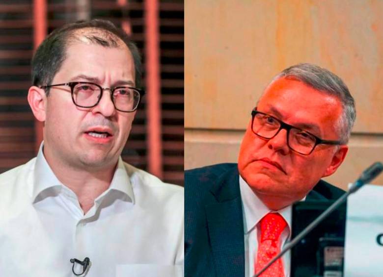 En la foto, el fiscal Francisco Barbosa y el ministro Néstor Osuna. Foto: Juan Antonio Sánchez/Colprensa. 