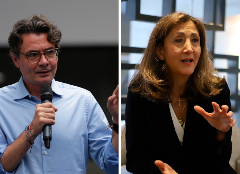 Alejandro Gaviria e Ingrid Betancourt. FOTO: COLPRENSA