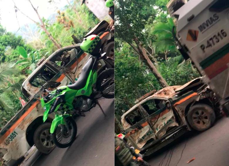 Tres militares resultaron heridos. Se desconoce de dónde provino el ataque. Foto: Cortesía. 