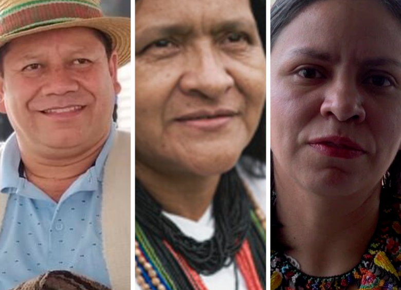 Giovani Yule, designado como director de la Unidad de Restitución de Tierras; Leonor Zalabata, nueva embajadora ante la ONU y Patricia Tobón, designada como directora de la Unidad de Víctimas. FOTOS: CORTESÍA