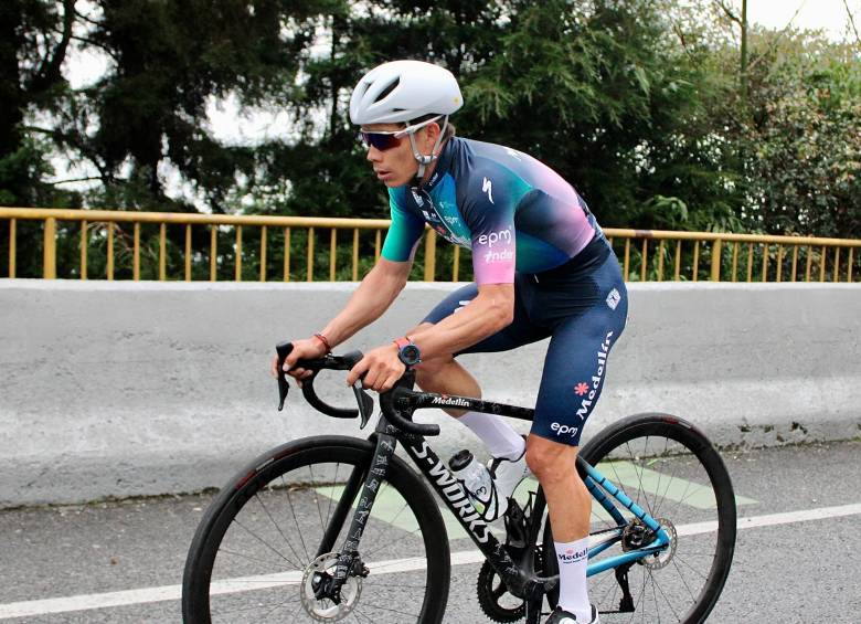 Con el Team Medellín, Miguel Ángel buscará ampliar sus triunfos como profesional (22). FOTO CORTESÍA DIEGO GIRALDO-TEAM MEDELLÍN