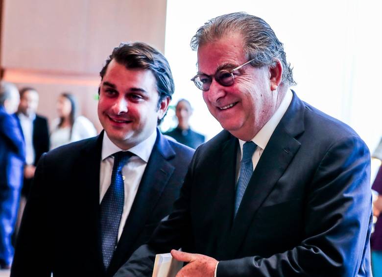 Gabriel Gilinski (izq.), y su padre, Jaime Gilinski (der.), han resaltado por sus movidas empresariales de los últimos años en Colombia. FOTO JAIME PÉREZ