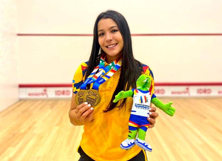 Los paisas también aportaron en el squash de Juegos Bolivarianos . FOTO CORTESÍA COC