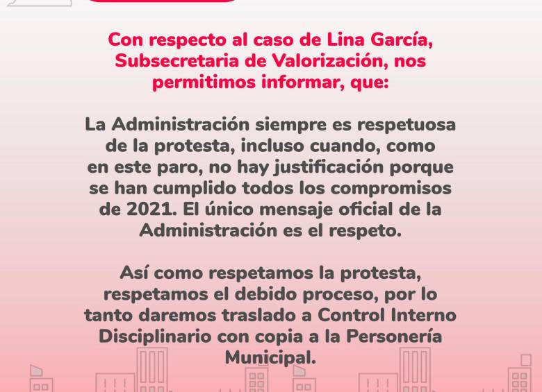 Polémica en Rionegro por funcionaria que insultó a promotores del paro de transporte