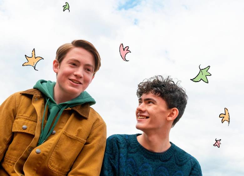 Kit Connor y Joe Locke son los protagonistas de Heartstopper. FOTO Cortesía Netflix