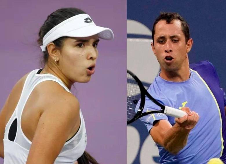 Camila Osorio y Daniel Galán actualmente son los números 82 y 68 del mundo, respectivamente. FOTOS EFE