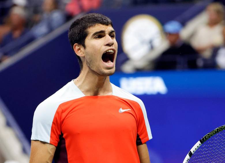 El español Carlos Alcaraz ya está en semifinales del US Open. FOTO: EFE 