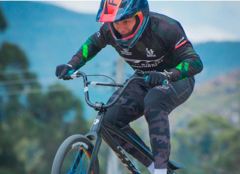 Diego Arboleda prepara su participación en la Copa Mundo que se disputará del 26 al 31 de julio. FOTO CORTESÍA @bmxantioquia