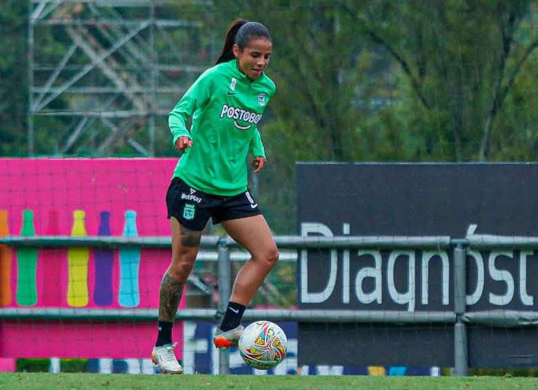 Geraldine Cardona destila calidad, esa misma que han tenido Mateo y Edwin en sus carreras futbolísticas. FOTO cortesía atlético nacional 