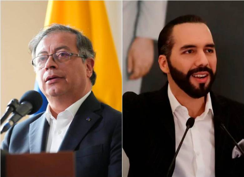 Esta vez, Petro no mencionó a Bukele en su publicación en Twitter. FOTOS: PRESIDENCIA Y EFE
