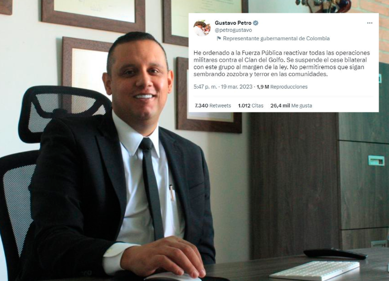 Ricardo Giraldo es el apoderado de las autodenominadas Autodefensas Gaitanistas de Colombia, más conocidas como Clan del Golfo, para los acercamientos de la paz con el Gobierno. Foto: Cortesía