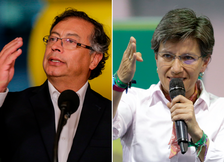 El presidente Gustavo Petro insistió en su intención de que Claudia López modifique su proyecto de área metropolitana de Bogotá y Cundinamarca; ella se negó y prefirió pelearle. FOTO Colprensa