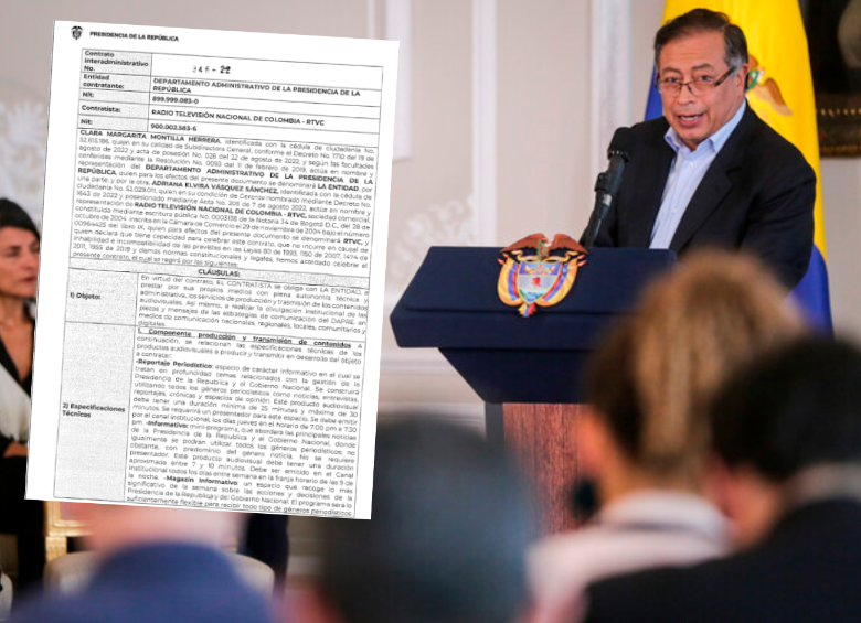 El programa de entrevistas del presidente Gustavo Petro será transmitido en el Canal Institucional y tendrá una duración aproximada de una hora, según el contrato. FOTO: COLPRENSA.