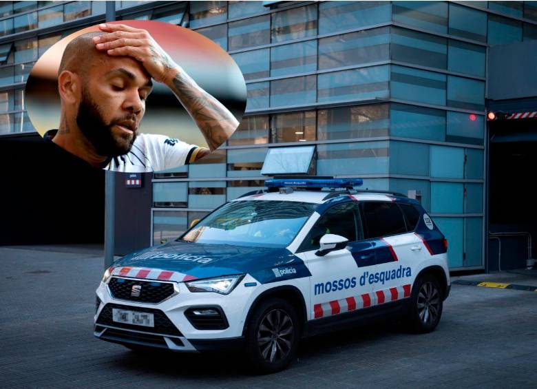 Dani Alves fue trasladado un centro carcelario este viernes. FOTO: AFP Y EUROPA PRESS