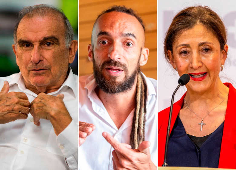 Humberto de la Calle y Daniel Carvalho han tenido diversas discusiones con Íngrid Betancourt, directora de Verde Oxígeno, porque ella es férrea opositora de Gustavo Petro. FOTOS: EL COLOMBIANO