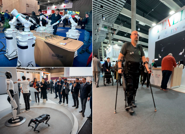 Algunos ejemplos de robots presentados en el Mobile World Congress en Barcelona. FOTOS Cortesía y Getty