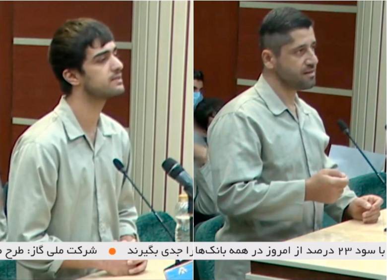 Mohammad Mahdi Karami y Seyyed Mohammad Hosseini, los dos hombres que fueron ejecutados este sábado en Irán. FOTOS: EFE