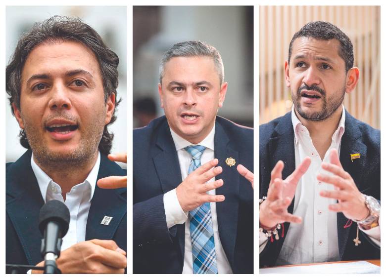 Daniel Quintero, Juan Camilo Restrepo y Daniel Palacios. FOTOS Archivo EL COLOMBIANO y Cortesía