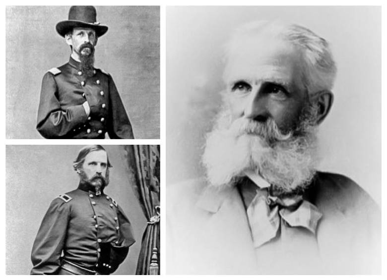 A la izquierda, el genetral cuando todavía no había perdido su brazo izquierdo. A la derecha, el general viejo, después de la guerra, antes del viaje a Colombia. FOTO Tomadas del libro Edward A. Wild and the african brigade in the civil war.