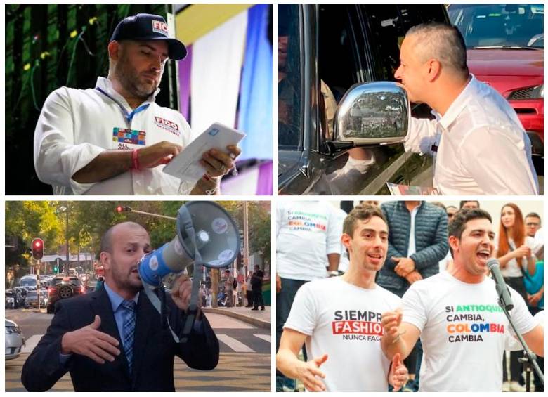 Arriba: Andrés Bedoya y Juan Camilo Restrepo; abajo: Santiago Jaramillo, Juan Carlos Upegui y Esteban Restrepo. FOTOS Cortesía