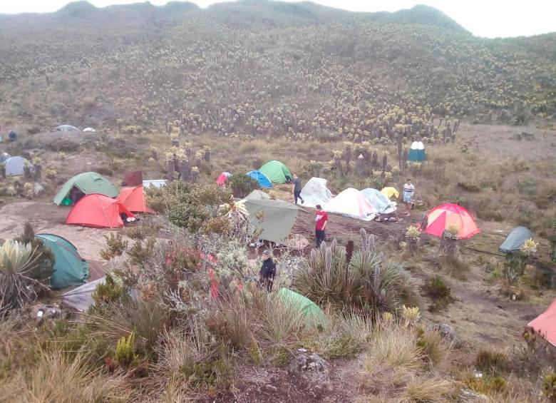 Más de 200 personas visitaron el páramo durante la Semana Santa, cuando este tiene capacidad para 150. FOTO: CORTESÍA