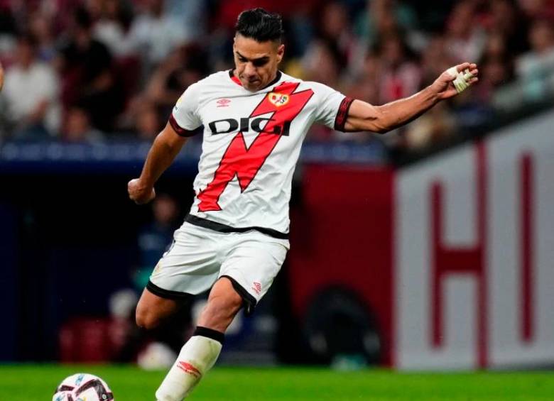 Falcao espera ser protagonista este jueves (11:00 a.m.) con el Rayo Vallecano, que se medirá al Girona. FOTO AFP