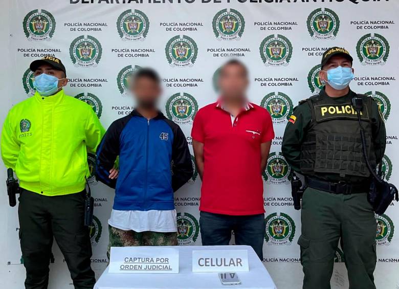 Los capturados son señalados de pertenecer a la estructura Julio César Vargas del Clan del Golfo. FOTO: CORTESÍA POLICÍA