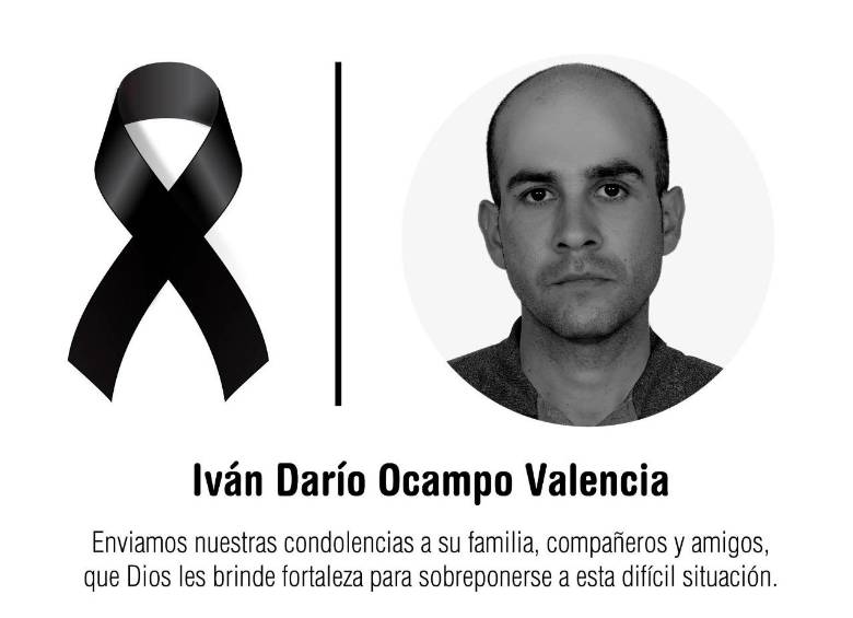 Este fue el mensaje enviado por la empresa de aseo luego del accidente en el que falleció su empleado. FOTO: CORTESÍA