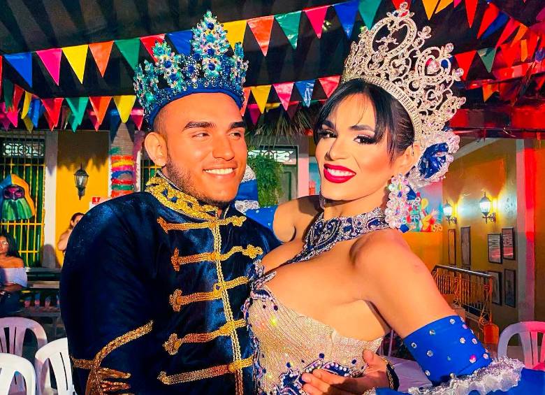 Reyes del carnaval LGBTIQ+ de Barranquilla 2023. Foto: Colprensa 