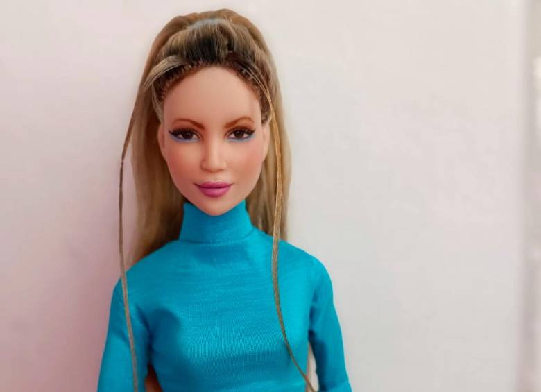 La Shakira versión muñeca que hizo Cabrera. FOTO Cortesía 