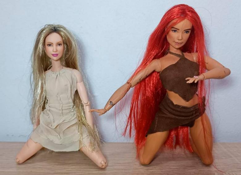 Shakira y Karol G en versión miniatura. FOTO Cortesía 
