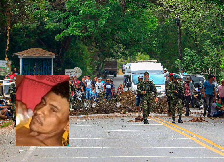 Jader Carpio Castillo (detalle) es la segunda víctima vinculada con las manifestaciones del paro minero en el Bajo Cauca. FOTOS: MANUEL SALDARRIAGA Y CORTESÍA