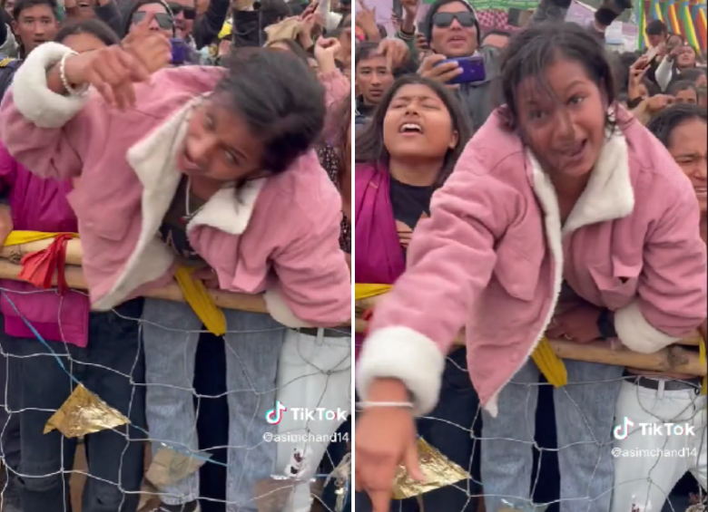 El concierto era de la reconocida cantante Eleena Chauhan. FOTO: Tiktok