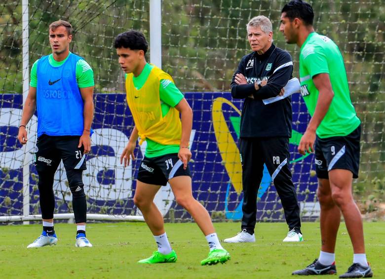 Durante la semana, Atlético Nacional ha trabajado arduamente para encarar el juego definitivo ante Equidad. FOTO jaime pérez