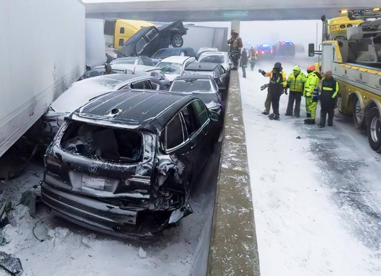 En total van 26 muertes tras la tormenta polar que desde el miércoles acota el centro y Este de Estados Unidos. FOTO EFE