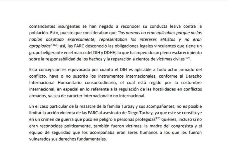 Así se ve uno de los informes de excomisionado Ospina.