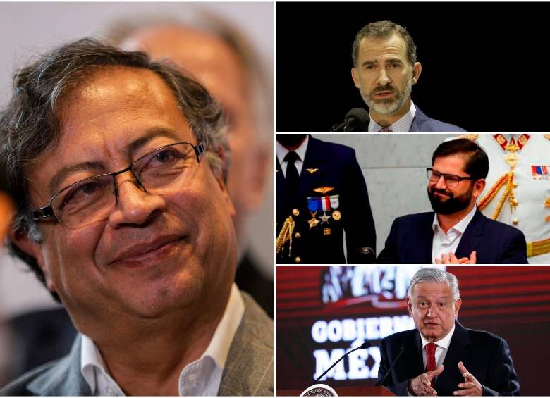 A la posesión de Gustavo Petro vendrán personajes como el Rey de España y los presidentes Gabriel Boric y Andrés Manuel López Obrador. FOTOS: COLPRENSA y EFE