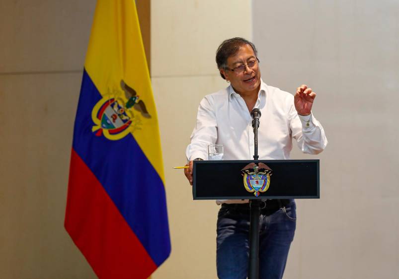 El presidente Gustavo Petro explicó que hacer la reforma agraria significa cumplir con el primer punto del Acuerdo de Paz. Foto: Manuel Saldarriaga