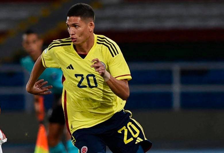 Daniel Luna, futbolista de la Selección Colombia Sub-20. FOTO AFP