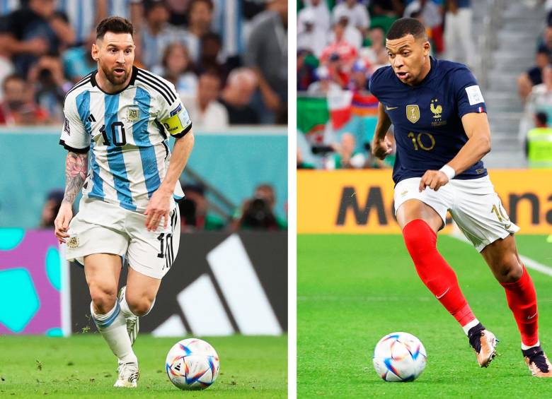 Lionel Messi y Kylian Mbappé, el choque de dos generaciones que han marcado el fútbol mundial. Ambos tienen la capacidad de hacer la diferencia para sus selecciones. FOTOs efe