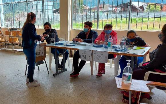 La revocatoria de Susa, Cundinamarca, tuvo una participación del 31,14%. FOTO: Twitter @Registraduria