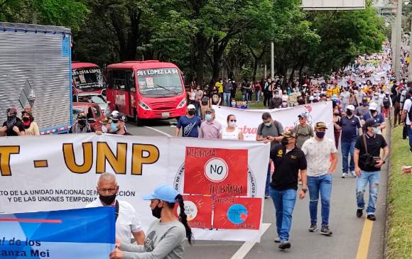 Marchas del 28 de abril en Medellín