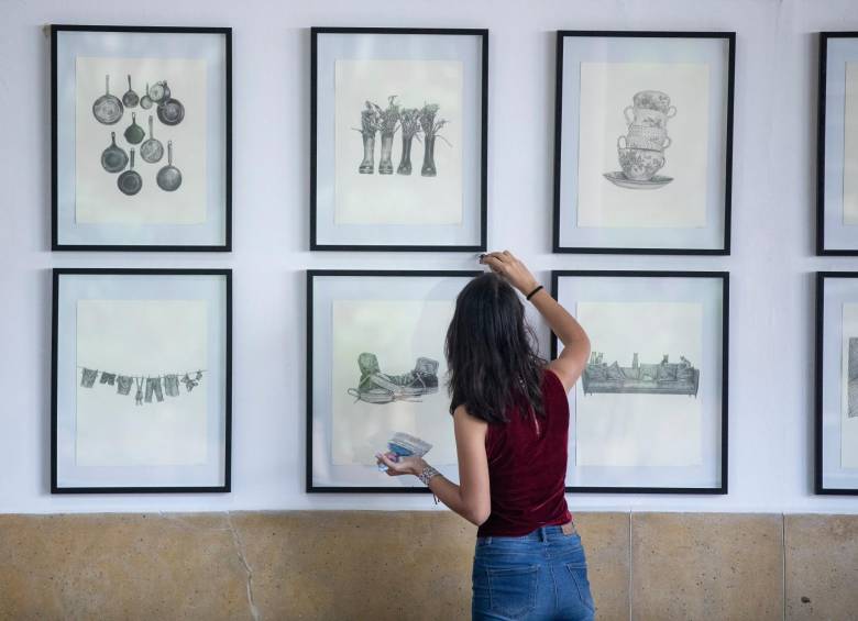 En la Feria del Millón la idea es tener acceso a obras de arte a precios asequibles. Empieza este jueves en Medellín. FOTO CAMILO SUÁREZ.