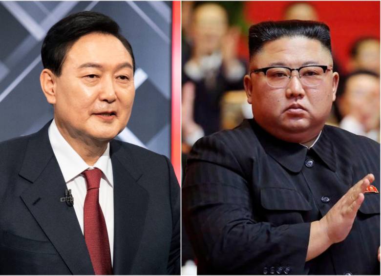 El presidente surcoreano Yoon Suk-yeol no lleva la mejor relación con su homólogo norcoreano Kim Jong-un. FOTO Cortesía 