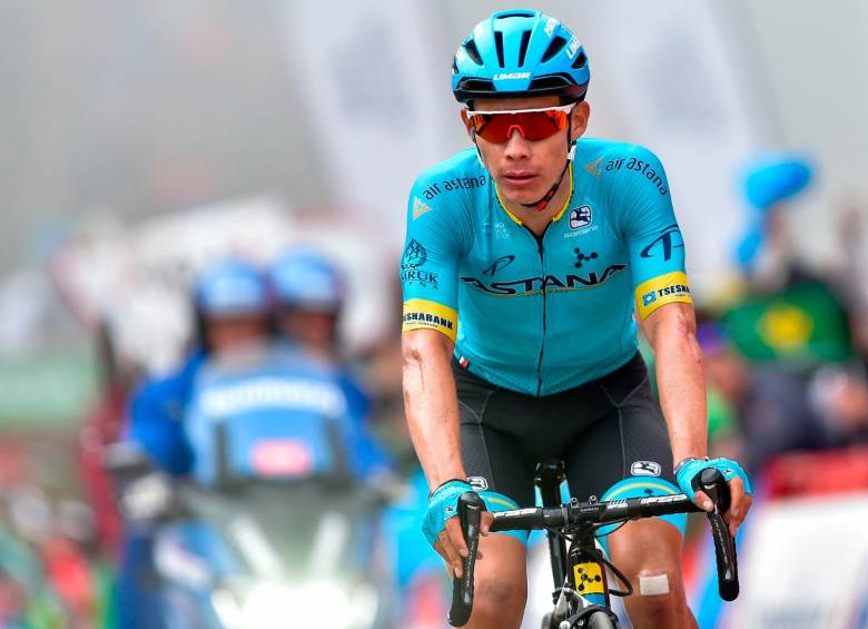 López, de 28 años es referentes del ciclismo colombiano. Suma podios en grandes vueltas. FOTO AFP