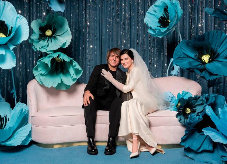 Paolo Carta y Laura Pausini se casaron en Roma. FOTO Efe