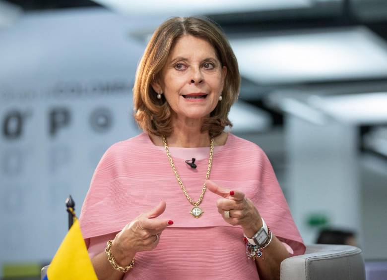 La vicepresidenta y canciller Marta Lucía Ramírez respaldó la potestad de la Procuraduría de suspender a funcionarios públicos como el alcalde Daniel Quintero. FOTO CAMILO SUÁREZ 