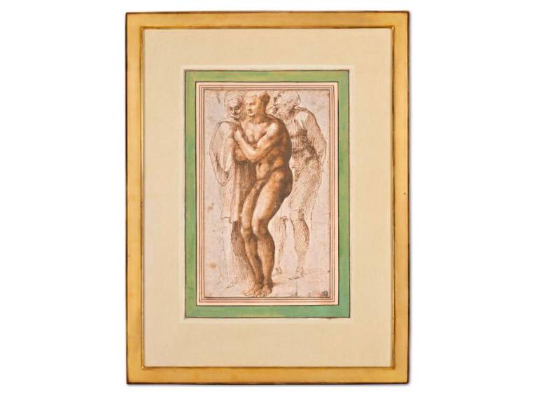 Esta fue la obra subastada, un dibujo que data de 1495. FOTO www.christies.com