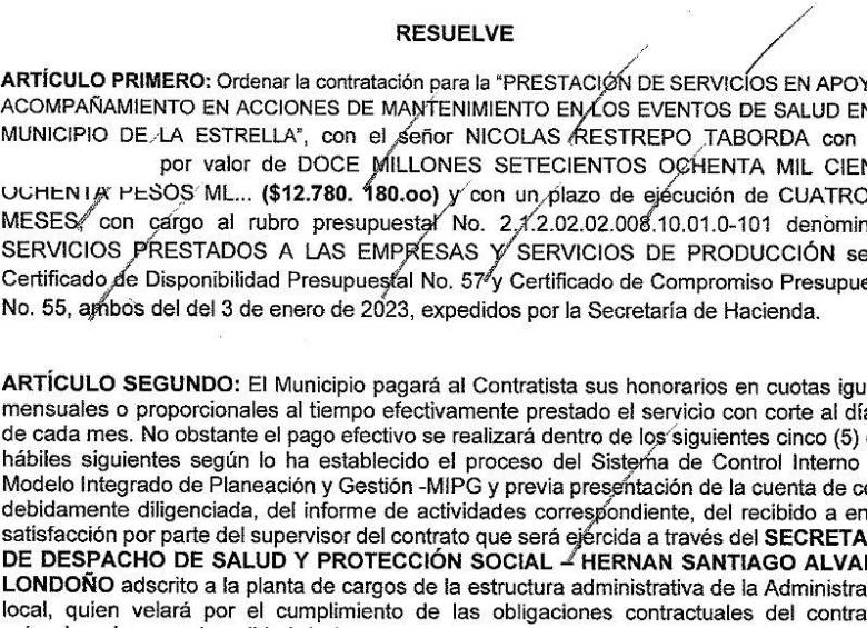 ¿Favores políticos llevaron a hermano de Esteban Restrepo a La Estrella?