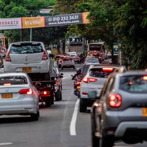 La restricción del pico y placa aplica para Medellín y los demás municipios del área metropolitana del Valle de Aburrá. FOTO: CAMILO SUÁREZ ECHEVERRY